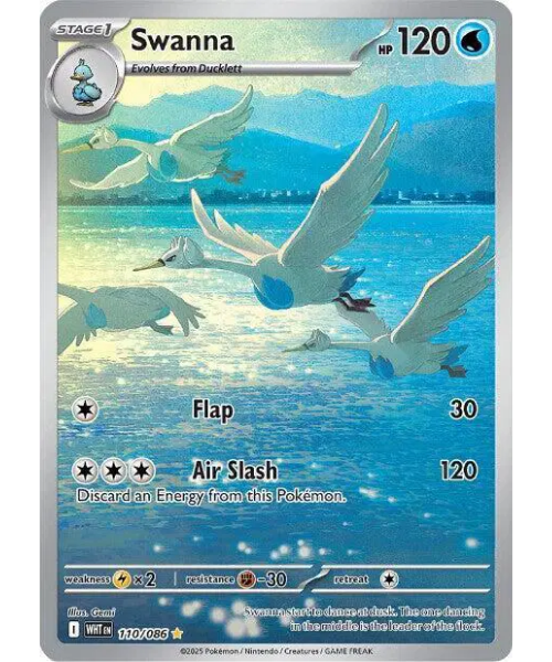 Scarlet & Violet White Flare 110/086 - Swanna [Illustration Rare]